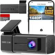 Dash Cam Wifi 2.5K Dashcam, Front Dash Camera for Cars, Mini Dashcams with App,