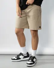 [Dexter] Dexter Men's Areal Elastic Waist Shorts in Stone Grey Size 2XL 2XL Stone Grey