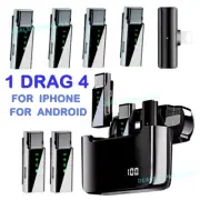 Lavalier Microphone Wireless Audio Video Recording Mini Mic for iPhone/Android