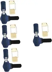 TOVINANNA 4sets Toe Straightener Daily Use Toe Splint Guard Portable Straightener Skin-Friendly Strap for Wrap 2pcs*4