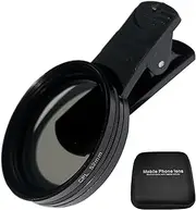 52mm Clip-on CPL Phone Camera Lens Filter, Phone Lens Filter Kit, Universal CPL Filter Compatible with iPhoneSamsung/Android Smartphones(Size:52mm)