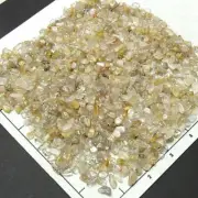 QUARTZ RUTILATED ( 5-12 mm ) tumbled stones crystal. 1/2 lb bulk