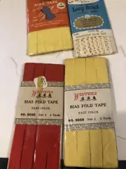 Vintage Warren’s bias tape, Trims loop braid lot of 4