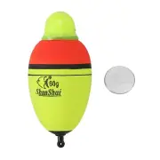 2.1oz Lighted Fishing Slip Bobber EVA LED Fishing Float with Battery Yellow