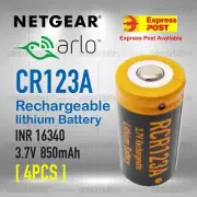 Netgear Arlo Camera Rechargeable Battery CR123a RCR123a 16340 3.7v 850mAh arlo