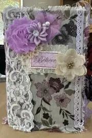 Junk Journal Gray/Purple Cover