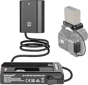 NEEWER NP-F Battery Adapter Plate with NP-FZ100 Dummy Battery, DC 12V 5.5x2.5mm Male & 7.4V 5.5x2.1mm Male Outputs, Compatible with Sony ZV-E1 FX30 FX3 a1 a9 a7S III a7R V a7C a6600 Cameras, PS004E