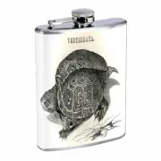 Vertebrata Tortoise Em1 Flask 8oz Stainless Steel Hip Drinking Whiskey