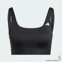 在飛比找蝦皮商城優惠-Adidas 女裝 運動內衣 排汗 可拆式胸墊 黑【運動世界