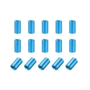 15 PC M3x10mm Round Aluminum Standoff Column Spacer Female Blue for DIY