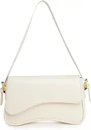 [Gumhay] Shoulder Bag for women Clutch Purse Handbag PU Leather Tote Bag with 2 Removable Straps and Zipper Closure Crossbody Bags