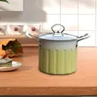 Deep Frying Pot with Strainer Basket 3L Saucepan for Cooking Kitchen Home