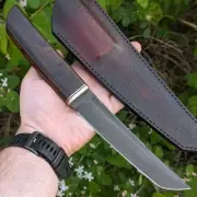 Tanto Japanese handmade knife (X12MF steel), Samurai knife with sheath #16