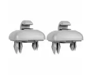 Set Of 2 Car Sun Visor Hooks Compatible With Audi A1 A3 A4 A5 Q3 Q5 (8E0 857 562) A7 B6 B7 B8 S4 S5, Ash