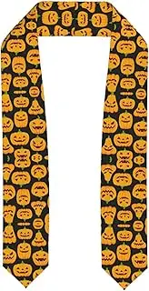 [EdWal] Halloween Pumpkin Patterns print Graduation Stole and Sash Class for Unisex Adult Honor Stole Honor Stole of 2025