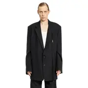 [ANN DEMEULEMEESTER] Anthoon High-Comfort Tailored Blazer Black