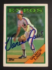 Vance Law Signed 1988 Topps Baseball Card #346 Mint Auto Autograph