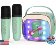 FLUESTON Mini Karaoke Machine for Kids Adults, Portable Bluetooth Speaker wit