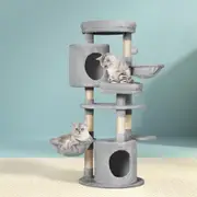 i.Pet Cat Tree 123cm Tower Scratching Post Scratcher Wood Condo House Bed Toys