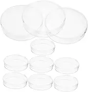 Ciieeo Plastic Petri Dishes with Lids 10pcs Agar Plates Lab Equipment for Chemistry Experiments Tissue Culturing