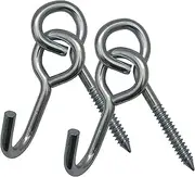Two Trees Hanging Hooks for Hammock - Hammock Hanging Hooks with 250kg Capacity - Heavy Duty Electroplated Steel for Permanent Hammock Installations