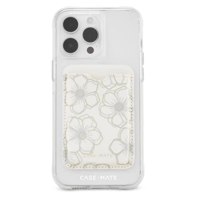 Case-Mate Vegan MagSafe Compatible Wallet Card Holder - Floral Gems