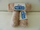 Yarn Panda MINKY PLUSH Wool Acrylic Nylon Beige Colour Lot 3 Yarns Made In China