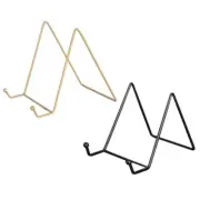 3PCS Metal Easel Plate Display Stand Photo Holder Stand Platter Stand Sets