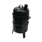 Vertical BBQ Pit with Chimney Firewood Burner Grill Barbecue Grill for