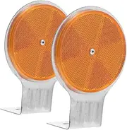 Reflective Driveway Signs 2pcs Road Markers Heavy Duty Plastic Night Visibility
