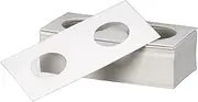 Staple Coin Collection Cardboard Holder Flips 2" X2" Inches Clear Window Protect Australia Holders Album Collectors Collector Albums Australian Coins Display Storage Money Penny Stock World 25mm 200X