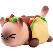 Stuffed Cat Animals Aphmau Meemeows Cat Soft Toys, Cat Meow Meow Soft Plush Donut Hamburger Cat Plush Doll(Taco Cat , 9.84 inches)