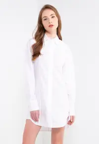 在飛比找ZALORA購物網優惠-Asymmetric Shirt Dress - Calvi