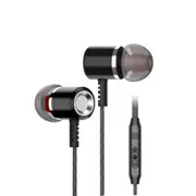 Metal Volume Control In-Ear Wired Earphone(Black)