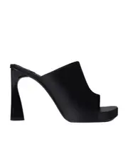 Muller shoes with square head and high heels 36,40,36.5 Black