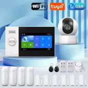 Tuya Wireless WIFI GSM Alarm System IP Camera PIR Motion Sensor Door Sensor