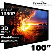 100" Inch Fixed Aluminum Frame Projector Screen 3D Home Theatre HD TV Projection