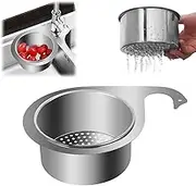 Stainless Steel Swan Sink Strainer Basket, Kitchen Sink Drain Strainer, Multi-Function Corner Sink Filter, Water Storage Tank Drain Rack, Fits All Kitchen Sinks