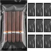 [SWEWARM] 10 PCS Cigar Humidor Bags, 9.5” x 5.1” Cigar Hydration Bag, Reusable Travel Cigar Bag, Cigar Humidity Control Pouch, Portable Seal-tight Zip Lock Cigar Bag for Business Trips