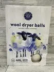 (6) Woolzies Wool Dryer Balls: Our Big Wool Spheres Are Best fabric Softener, XL