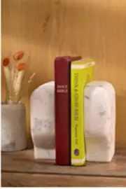 White Marble Book Shelves for Office Decor Book Shelf Living Room Home