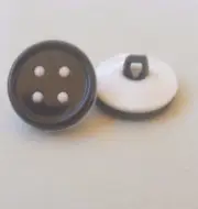 18 mm Classic Cute Black Buttons x 30