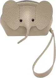 [Generic] Elephant Coin Purse,Small Coin Purse | Small Animal Wallet, Cute Card Wallets, PU Leather Card Holder Wallet Organizer, Pocket Cash Wallet for Girls