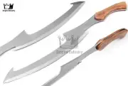 Full Tang Khopesh Handmade High Carbon Steel Blade Battle Ready With Sheath