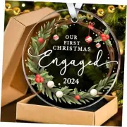 Engagement Ornament 2024 - Engagement Gifts for Couples, First Engaged 4