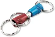 [Generic] 3-Way Pull Apart Keychain,1 Pack,Separable quick release buckle for outdoor mother and child three ring keychain