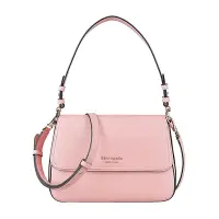 在飛比找Yahoo奇摩購物中心優惠-KATE SPADE HUDSON金字LOGO荔枝紋牛皮翻蓋