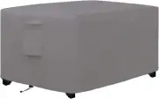 Outdoor Fire Pit Cover, Waterproof and Weatherproof Cover for Fire Pit, Grey
