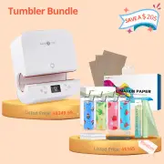 HTVRONT Auto Tumbler Heat Press Machine With Free LuckyBox- Sublimation Tumbler Heat Press,for Tumbler,Mug,Glass,Cup&Bottle 10-30oz, Machine Option / Machine&Tumbler Bundle