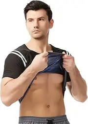 Yaztauho Sauna Suit for Men,Sauna Shirt Compression Shapewears Top | Large Compression Shapewears Top Enhancing Sweat Body Shaper for Cardio, Exercise & Male, single attribute, Refer to description